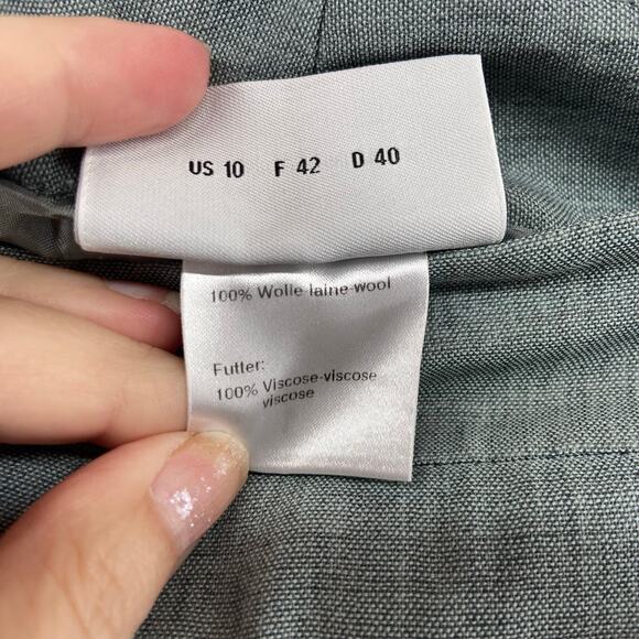 Akris Punto Gray Wool Pants Size 10 - Picture 3 of 7